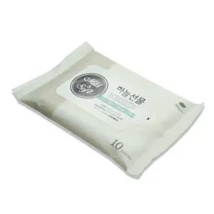 10개 하늘선물 물티슈 10매 리필 여행용 소형 물휴지