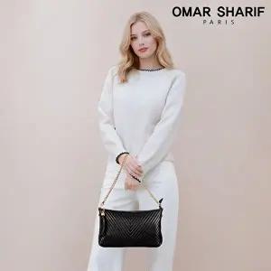 [오마샤리프]양가죽 V라인 체인 숄더백 겸 크로스백 OS257