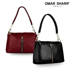 [오마샤리프]천연 소가죽 여성 숄더백 겸 크로스백 OS1106
