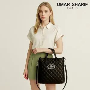 [오마샤리프]캐비어가죽 핸드백 겸 크로스백 OS301