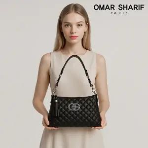 [오마샤리프]캐비어가죽 숄더백 겸 크로스백 OS192