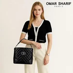 [오마샤리프]캐비어가죽 토트백 겸 숄더백 OS193