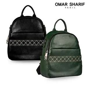 [오마샤리프]천연 소가죽 여성백팩 OS1108