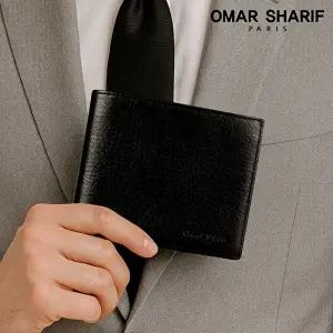 [오마샤리프]내추럴그레인 천연소가죽 남성 반지갑 OS6557