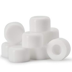 프리미엄 고무 도어 스톱 스터드 교체 팁 u2013 스토퍼 범퍼, 벽 및 바닥 보호용 스프링 힌지 엔드 캡 유니버설 사이즈(화이트)