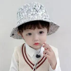 유아 어린이 준캡 가을 여름 봄 자외선차단 웃는동물친구들 귀여운모자 아동 벙거지 모자