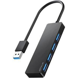 [미국배송] 애니플러스 USB 3.0 허브 4포트 허브 스플리터 데스크탑 노트북 xbox호환용 플래시 드라이브 HDD 콘솔 프린터 PC 키보드 hp호환 DELL용 휴대용 어댑터 미니 멀티포트 익스팬더