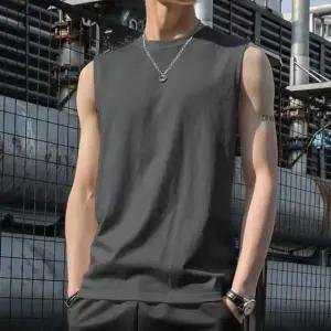 [모로엠] 남성 데일리 민소매 라운드 운동복 티셔츠 ON-TS5-QWFN0YKY