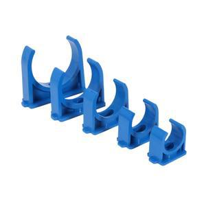 파란색 U 자형 PVC 파이프 클램프 PPR PE 지지대 액세서리 관개 물고기 탱크 수족관