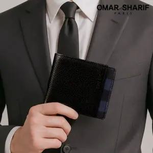 체크포인트 천연소가죽 남성 반지갑 OS6555