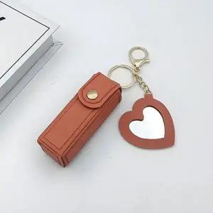 거울 립밤 케이스 2개 세트 휴대용 립스틱 파우치 WFLOPDS