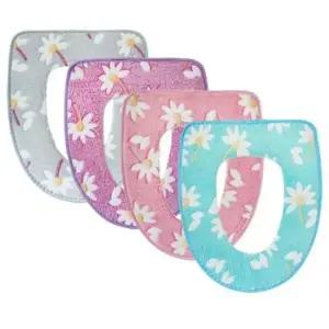 패브릭변기시트 꽃 변기커버 O형