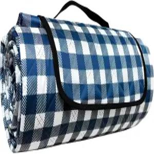 윈앤잉 방수 피크닉 담요 3겹 80인치 x 초대형 야외 접이식 및 세척 가능 해변 캠핑 공원 잔디밭용