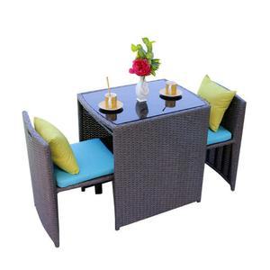 스테이블 야외 베란다 라탄 발코니 가구 전원주택 카페 펜션 세트 사각형 옥상