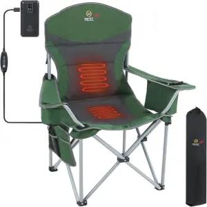 배터리가 장착된 멋진 C 열선 캠핑 의자 야외 스포츠 접이식 쿨러백 컵 홀더 휴대용 가방 10000mAh 파워