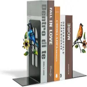 금속 북엔드 선반용 장식용 비디오 게임/CD/DVD용 어버이날 논스키드 북 홀더 스토퍼 블랙 선물