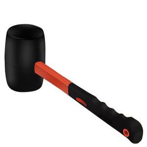 충격 흡수 섬유 손잡이가 있는 고무 망치, 캠핑용 12온스 바닥 설치, 텐트 말뚝, 홈 데코레이션(12온스)