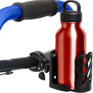 바이브 컵 홀더 XL - 롤링 워커 롤레이터 휠체어 전기 모빌리티 스쿠터 유모차 자전거 및 의자 조절 가능한