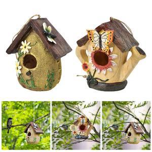 걸이형 새집 시골풍 정원 울타리용 쉼터 뒷마당 야외