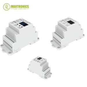 Skydance S1 DR AC110V 220V DIN Triac 2 컨트롤러 듀얼 채널 AC DMX 실리콘 레일 출력 조광기 DMX512 LED
