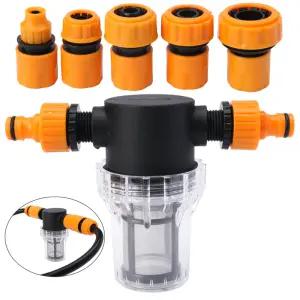3/8 1/2 3/4 1인치 정원 호스 필터 농업용 관개용 수도관 퀵 커넥터 물주기 세차 펌프 입구