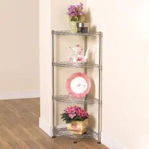 주방선반 국산 메탈 코너정리대 4단