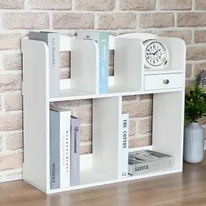 드림2단책꽂이 서랍 책정리대