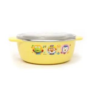 투명 스텐 그릇 뚜껑 대접 국 덮는 물결무늬