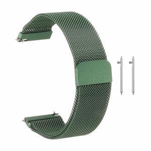 [미국배송] 하핑턴 스테인리스 스틸 메시 시계 밴드 퀵 릴리스 금속 교체 조절 가능한 남성용 자석 버클 스트랩