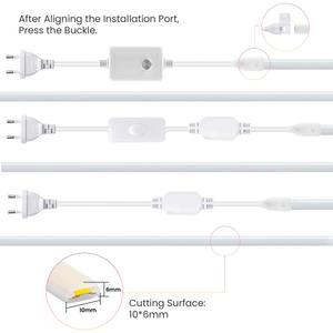 디머블 스위치 220V 230V COB LED ON/OFF US 장식 디머 전원 주방 EU 침실 폭 스트립 가정 포함 플러그 UK 라이트 10MM