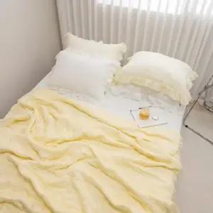 이불커버 J리빙 스텔 간절기이불 SS 레몬크림 단품