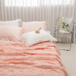 침구류 J리빙 스텔 간절기 이불베개세트SS피치핑크 단품