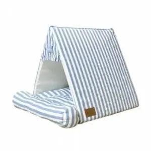 강아지방석 북유럽 스트라이프 하우스(블루)