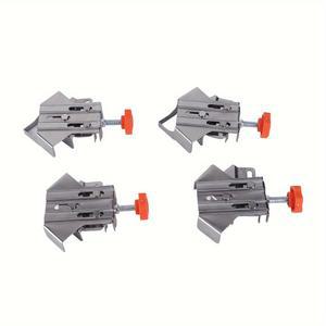 4Pcs 2Open 2Close 코너 클램프 스테인레스 스틸 열림 닫기 조절 가능 90도 직각 목공용