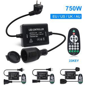 LED 컨트롤러 110V 220V 750W 디머 스트립 포함 EU, UK US, 전구용 리모컨 스위치 RF 플러그 23키