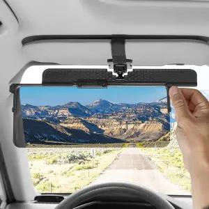 자동차용 조이투투스 편광 선바이저 익스텐더 업그레이드된 조절 가능한 익스텐션 선 블로커 UV400 눈부심