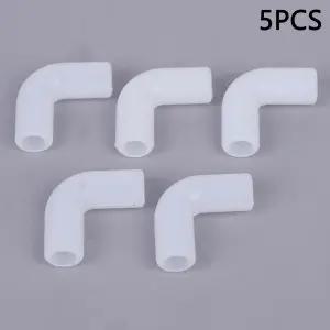 5pcs 실리콘 팔꿈치 수리 공동 하드 튜브 소프트 커넥터 탄성 직각 고무 커플 링 파이프 관개 정원