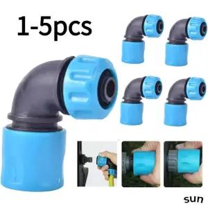 1/2/3/4/5pcs 1/2 정원 물 커넥터 수도꼭지 팔꿈치 플라스틱 파이프 피팅 관개 호스 신속한 연결 어댑터