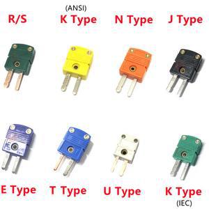 K/T/J/E/N/R/S/U 유형 미니 열전대 커넥터 플러그 및 여성 남성