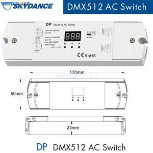 Skydance DP DMX512 스위치 AC110V 220V 디코더 RDM 5A 독립형 LED 디스플레이 기능/숫자 1CH DMX 조명용 500 1200W