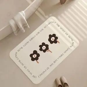 [골드스마일]플라워 주방발판 화장실발매트 욕실앞매트 구조토