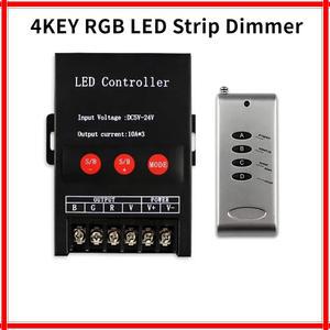 DC5V 24V 2 4G 무선 4key 2835 RGB 테이프 30A RF 컨트롤러 LED 스트립 SMD 조광기 원격 Max360W 3528 5050 라이트