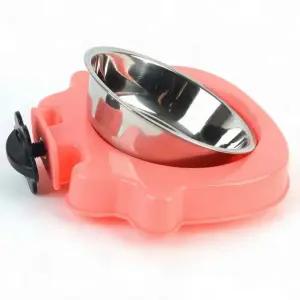 고퀄리티   식기 스틸 애완용 부착용 철망 애견사료통 개밥그릇