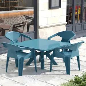 포장마차테이블 플라스틱 야장 정원 의자 포차 테이블 밤시장 조합 식사 테이블