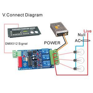 DMX 512 디코더 RGB LED 스트립 24V 개 모듈 좋은 3CH 릴레이 5 덤프 ~ WS , 1 노드, BAN, RELAY 컨트롤러,
