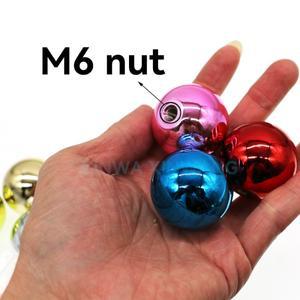 1PC 35MM 크롬 도금 볼 탑 (조이스틱 용 너트 포함) SANWA 아케이드 명령 레트로 게임 기계 NEO DIY 부품