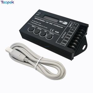 TC421 Led Wifi 시간 컨트롤러 DC12 APP 클라이언트를 가능한 cct 컬러 전화 RGB PC 통해 단일 프로그래밍 24V