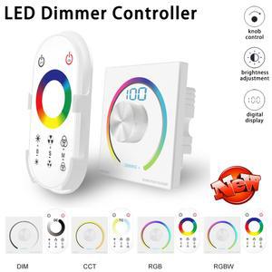 LED 라이트 스트립 디머 노브 조절 스위치 COB 벽걸이형 패널 fr 무선 5050 WS2812B 램프 컨트롤러