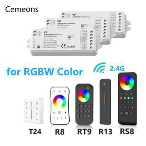 4CH RF 컨트롤러 Led 5050 12V 4G 원격 24V VP RGBW CCT 스트로브 2 빛 터치 제어 4 RGB 스트립