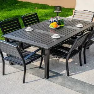 야외 테이블 세트 바베큐 파라솔 호환 테라스 정원용